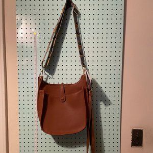 Brown ah•dorned Vegan Leather Shoulder Bag - New With Tags